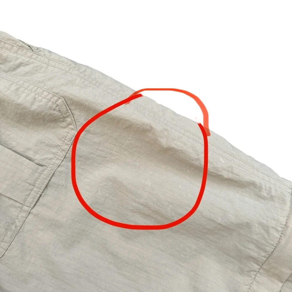 The North Face Tan Convertible Short Zip Off Hiking Cargo Pants Nylon Men 30x30